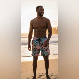 nwt-Crooks Castle Los Angeles based Company, Versace, print shorts men’s medium